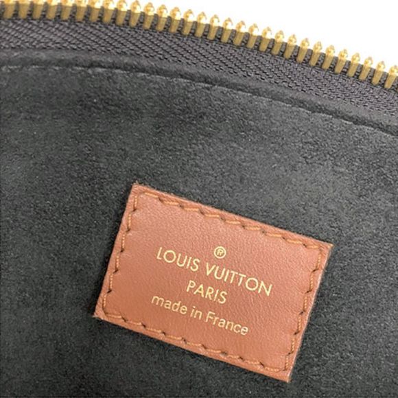 Louis Vuitton V Tote MM Monogram Shoulder Bag Black - Picture 9 of 9